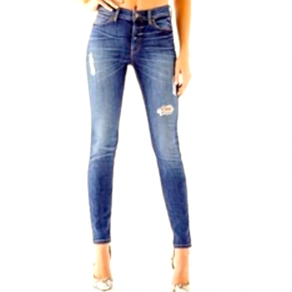 1981 High Rise Skinny Jeans In Ace High Wash - Picture 1 of 6